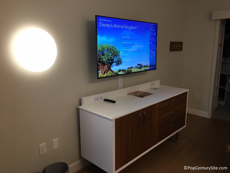 Dresser and tv in updated rooms
