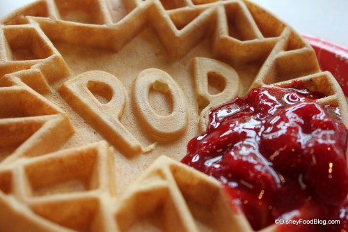 Pop Waffle with Strawberries