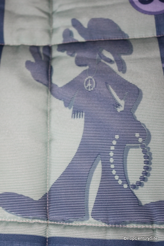 Pop Century Room bedspread -- goofy image