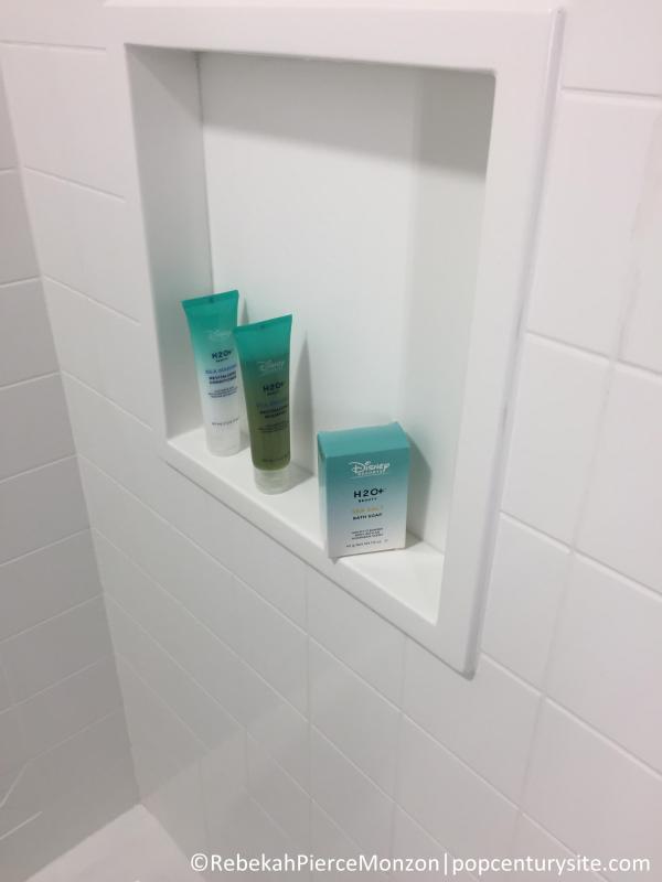 H20 products in shower