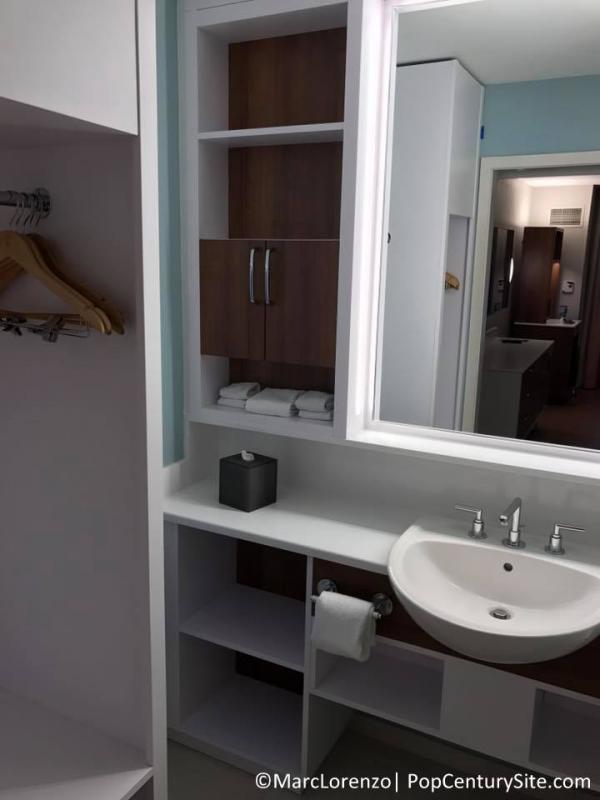 Updated bathroom area