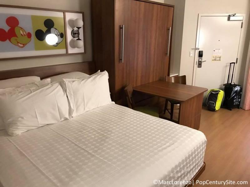 View of refurbished room in 90s section 